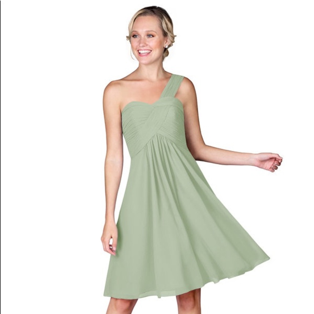 Azazie Sariah Bridesmaids Dress in Dusty Sage